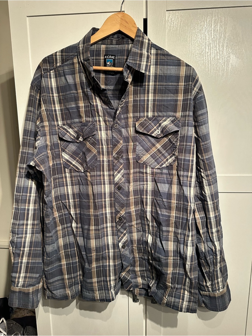 KÜHL Plaid Button Down Long Sleeve Shirt